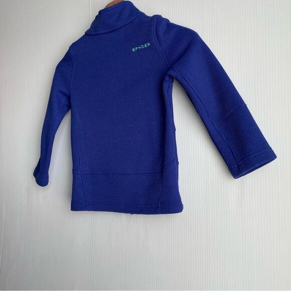 Spyder endure full zip blue kids light weight jacket size small 7/8 - Picture 7 of 8